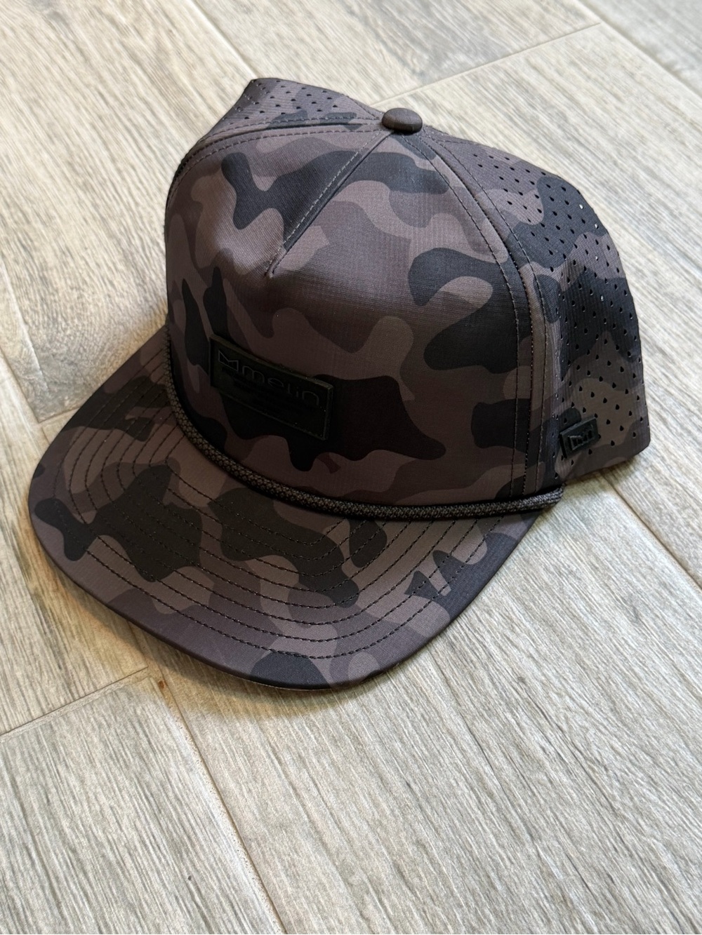 Melin Coronado Men's Snapback Hat Black Camo Hydro CL Classic Summer Skate Cali